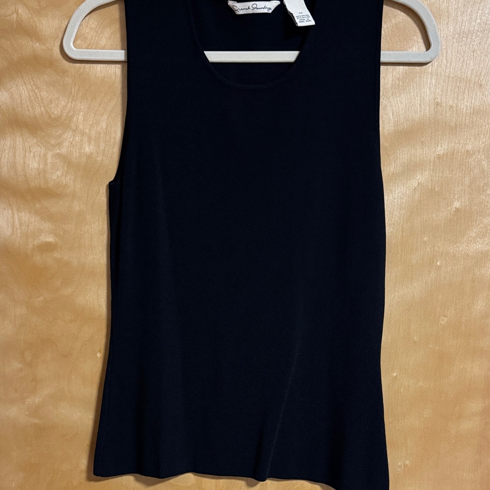 French Laundry Elegant Black Tank Top